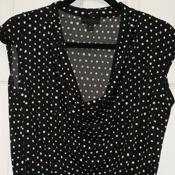 Worthington black/cream blouse  Sz PL NWOT - Picture 3 of 6